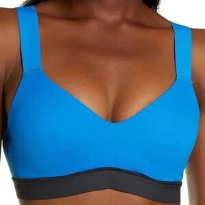 Natori Bra Womens 32B Dynamic Imperial Blue/Black Convertible Contour Sports New